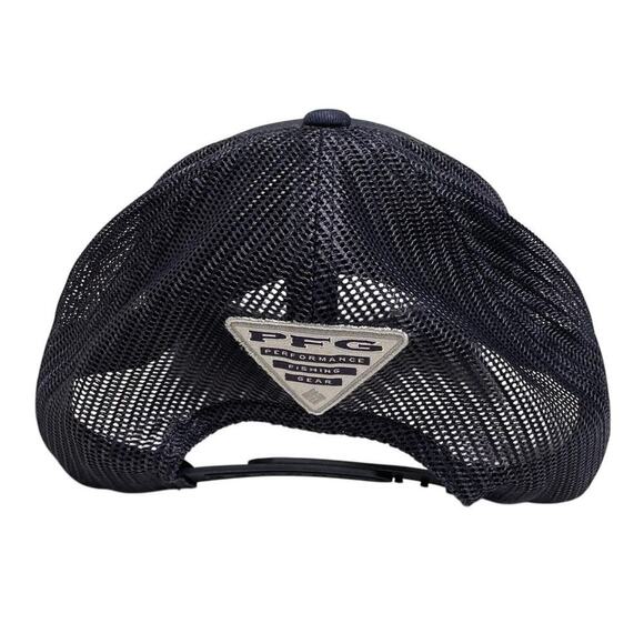 Columbia PFG Fishing Mesh Ball Cap Hat Performance Gear Snapback Navy Blue - Picture 10 of 16
